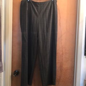 Grey striped slacks